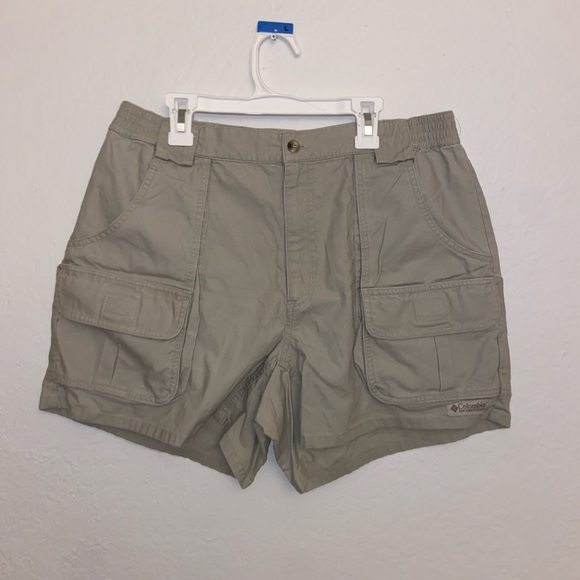 Columbia tan Sports style cargo hybrid shorts retro y2k cute girly pop bottoms - Picture 11 of 12